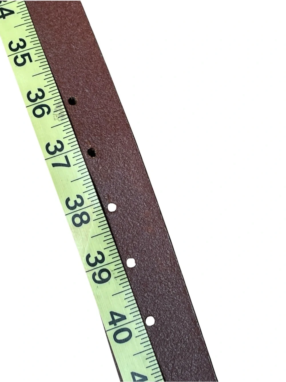 Lacoste Men’s Leather Debossed Logo Wide Brown Belt Sz 38 Large Buckle Alligator